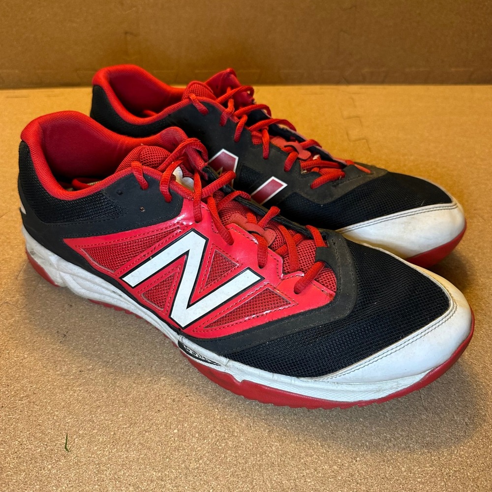 New Balance T4040BR3 Turf Shoe Men 15 Red Black Baseball Cleats Training Sneaker